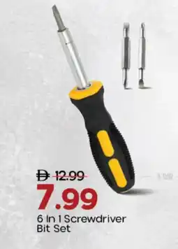 Mark & Save 6 In 1 Screwdriver Bit Set offer