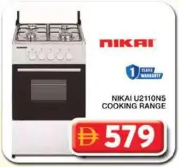 Grand Hyper Market NIKAI Gas Cooker/Cooking Range offer