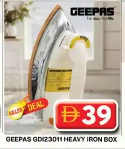 Grand Hyper Market GEEPAS Ironbox offer