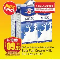 Kenz Hypermarket SAFA Full Cream Milk offer