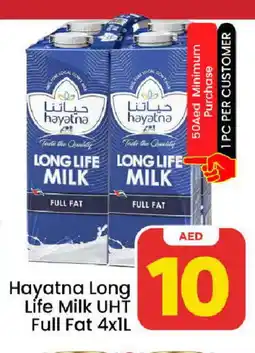 Mark & Save HAYATNA Long Life / UHT Milk offer