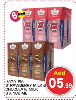 Baniyas Spike Hypermarket HAYATNA Flavoured Milk offer