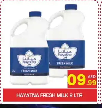 Baniyas Spike Hypermarket HAYATNA Fresh Milk offer