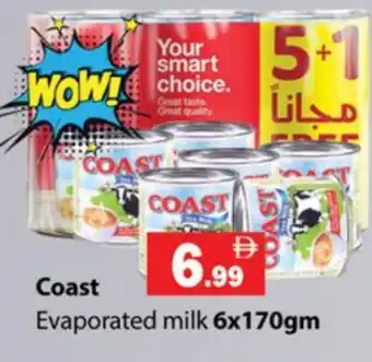 Zain Hypermarket COAST Evaporated Milk offer