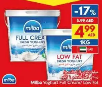 Viva Milba yoghurt full cream low fat offer