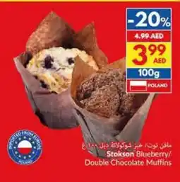 Viva Stokson blueberry double chocolate muffins offer