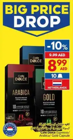 Viva Café dolce espresso arabica gold capsule offer