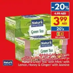 Viva Natur's green tea with mint with lemon, honey & ginger with jasmine offer