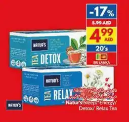 Viva Natur's sleep energy detox relax tea offer