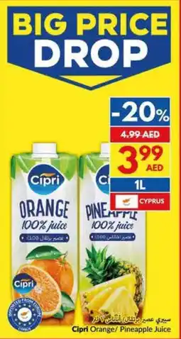 Viva Cipri orange pineapple juice offer