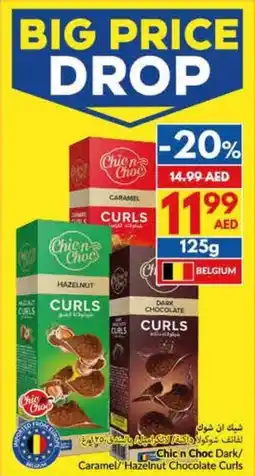 Viva Chicn choc dark caramel hazelnut chocolate curls offer