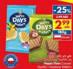 Viva Happy Days Cocoa/ Vanilla/ Hazelnut Wafers offer