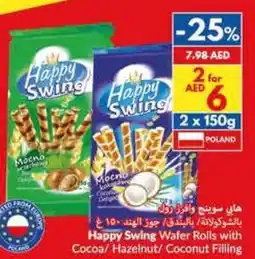 Viva Happy Swing Wafer Rolls with Cocoa/Hazelnut/ Coconut Filling offer