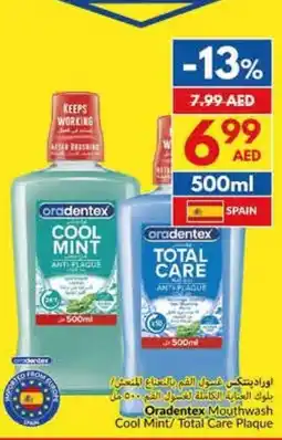 Viva Oradentex Mouthwash Cool Mint/ Total Care Plaque offer