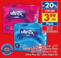 Viva Ultrex Feminine Hygiene Pads Slim 10s/ Ultra Fit 10s/ Ultra Plus 8s/ Ultra Night 8s offer