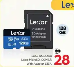 Nesto Lexar MicroSD 100MB/s With Adapter 633A offer