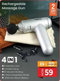 Nesto Rechargeable Massage Gun 4-in-1 offer