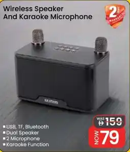 Nesto Wireless Speaker And Karaoke Microphone offer