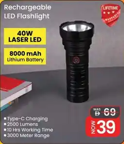 Nesto Rechargeable LED Flashlight offer