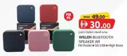 KM Trading Willen bluetooth speaker W1 offer