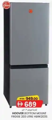 KM Trading Hoover bottom mount fridge HBRK203S offer