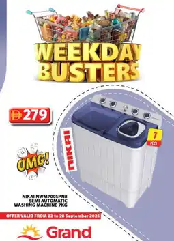 Grand Hyper Market NIKAI Washer / Dryer offer