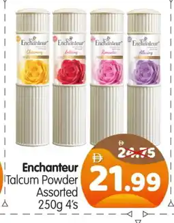 Al Madina Hypermarket Enchanteur Talcum Powder offer