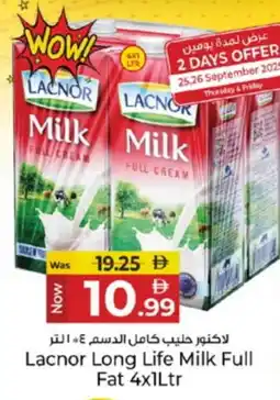 Kenz Hypermarket LACNOR Long Life / UHT Milk offer