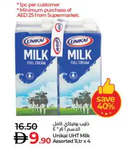 Lulu Hypermarket UNIKAI Long Life / UHT Milk offer