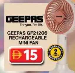 Grand Hyper Market GEEPAS Fan offer