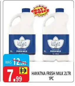 United Hypermarket HAYATNA Fresh Milk offer