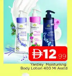 Al Madina YARDLEY Body Lotion & Cream offer