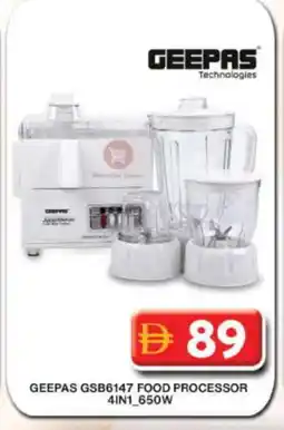 Grand Hyper Market GEEPAS Food Processor offer