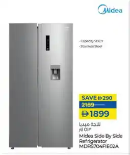 Lulu Hypermarket MIDEA Refrigerator offer