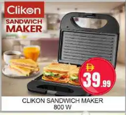 Mango Hypermarket LLC CLIKON Sandwich Maker offer