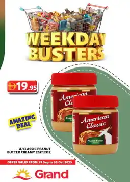 Grand Hyper Market AMERICAN CLASSIC Peanut Butter offer