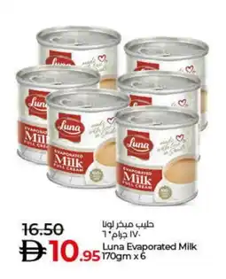 Lulu Hypermarket LUNA Evaporated Milk offer