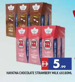 Al Madina HAYATNA Flavoured Milk offer