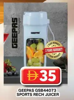 Grand Hyper Market GEEPAS Juicer offer
