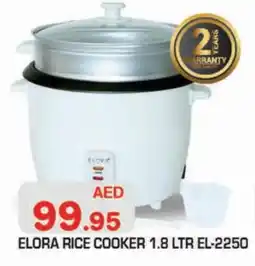 Baniyas Spike Hypermarket ELORA Rice Cooker offer