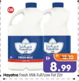 Al Madina Hypermarket HAYATNA Fresh Milk offer
