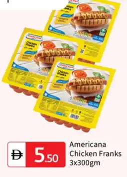 Talal Market AMERICANA Chicken Franks offer