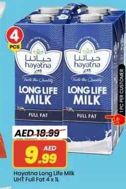 Mark & Save HAYATNA Long Life / UHT Milk offer