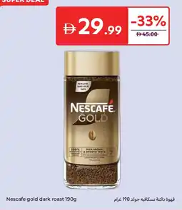 Carrefour Nescafe gold dark roast offer