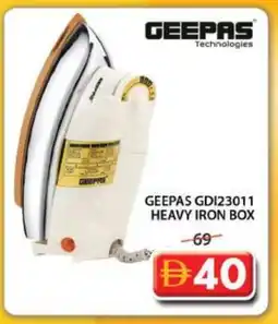 Grand Hyper Market GEEPAS Ironbox offer