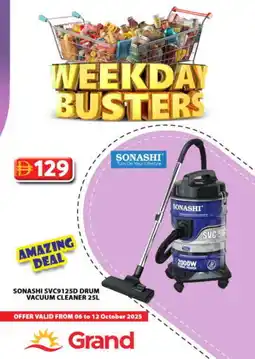 Grand Hyper Market SONASHI Vacuum Cleaner offer