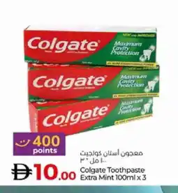 Lulu Hypermarket COLGATE Toothpaste offer