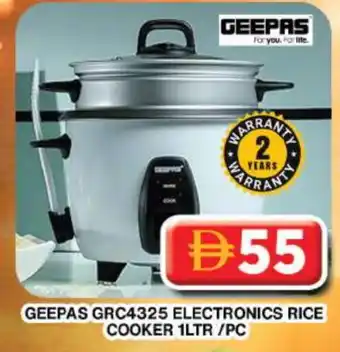 Grand Hyper Market GEEPAS Rice Cooker offer