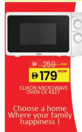 Mango Hypermarket LLC CLIKON Microwave Oven offer