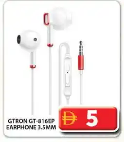 Grand Hyper Market GTRON Earphone offer